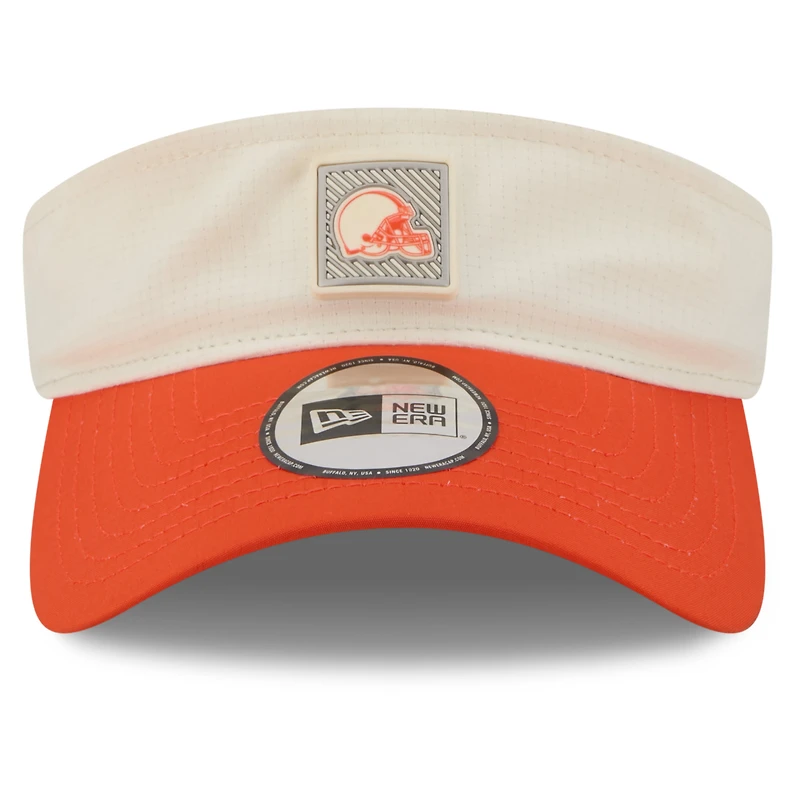 Men's New Era  Cream/Orange Cleveland Browns 2026 NFL Training Camp Adjustable Visor
