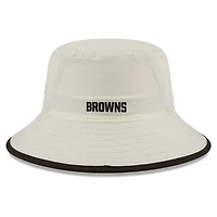 Men's New Era  Cream Cleveland Browns 2026 NFL Training Camp Sport Bucket Hat