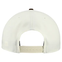 Men's New Era  Cream Cleveland Browns Upside Down 9FIFTY A-Frame Snapback Hat