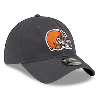 Casquette réglable New Era Graphite Cleveland Browns Core Classic Graph 9TWENTY pour hommes