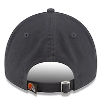 Men's New Era  Graphite Cleveland Browns Core Classic Graph 9TWENTY Adjustable Hat