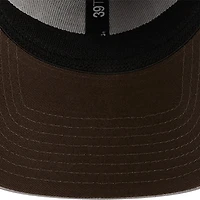 Men's New Era Gray/Brown Cleveland Browns  Pipe 39THIRTY Flex Hat