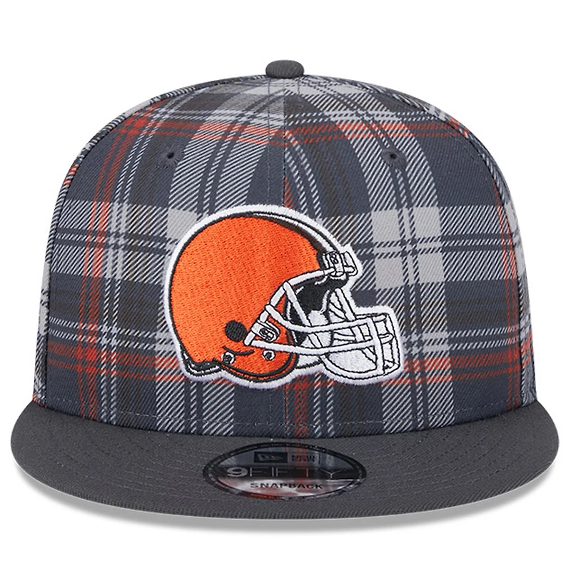 Casquette Snapback 9FIFTY Cleveland Browns 2024 Sideline Statement New Era pour homme, grise