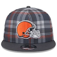 Casquette Snapback 9FIFTY Cleveland Browns 2024 Sideline Statement New Era pour homme, grise
