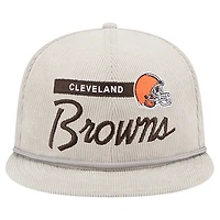 Casquette snapback 9FIFTY en velours côtelé gris New Era pour homme