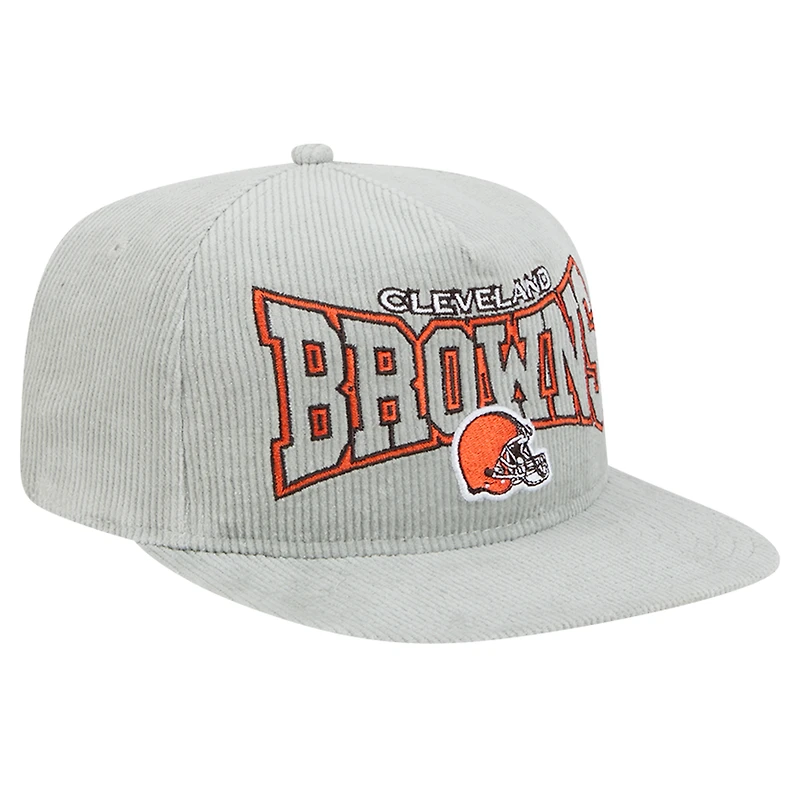 Casquette de golf ajustable en velours côtelé Cleveland Browns de New Era pour homme