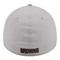 Casquette New Era Flex grise Cleveland Browns perforée 39THIRTY pour homme