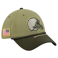Casquette New Era verte Cleveland Browns 2025 Salute to Service 39THIRTY Flex pour homme
