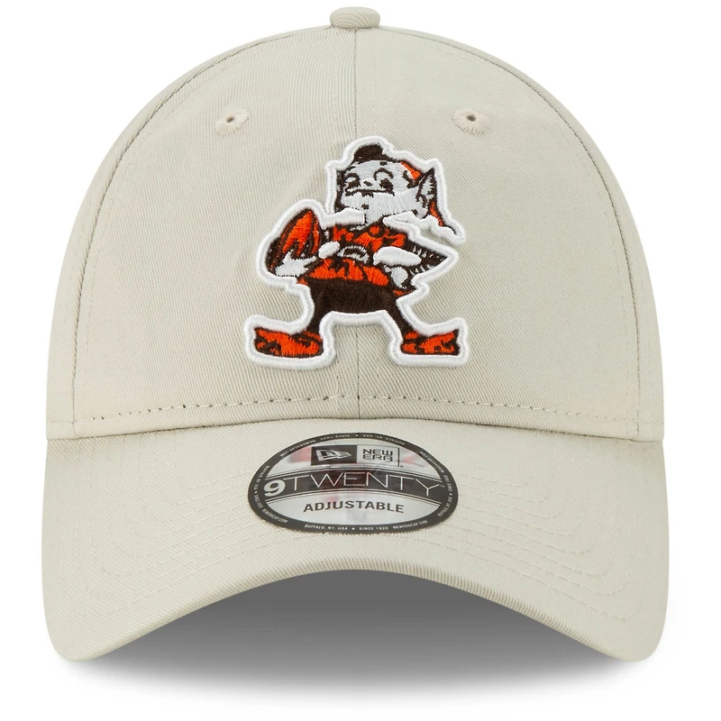 Casquette réglable 9TWENTY Historic Playmaker des Cleveland Browns New Era kaki pour homme