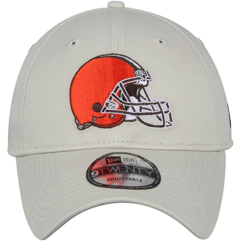 Casquette ajustable 9TWENTY New Era Kaki pour homme des Cleveland Browns Playmaker