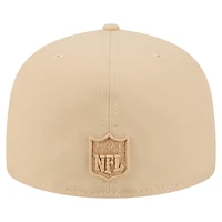 Casquette ajustée A-Frame 59FIFTY pour homme, beige clair, Cleveland Browns, color pack, New Era