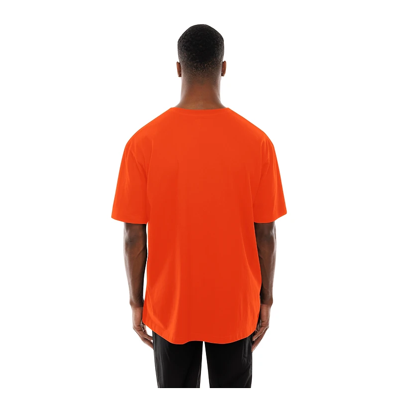 Men's New Era Orange Cleveland Browns Combine Authentic Training Throwback T-Shirt