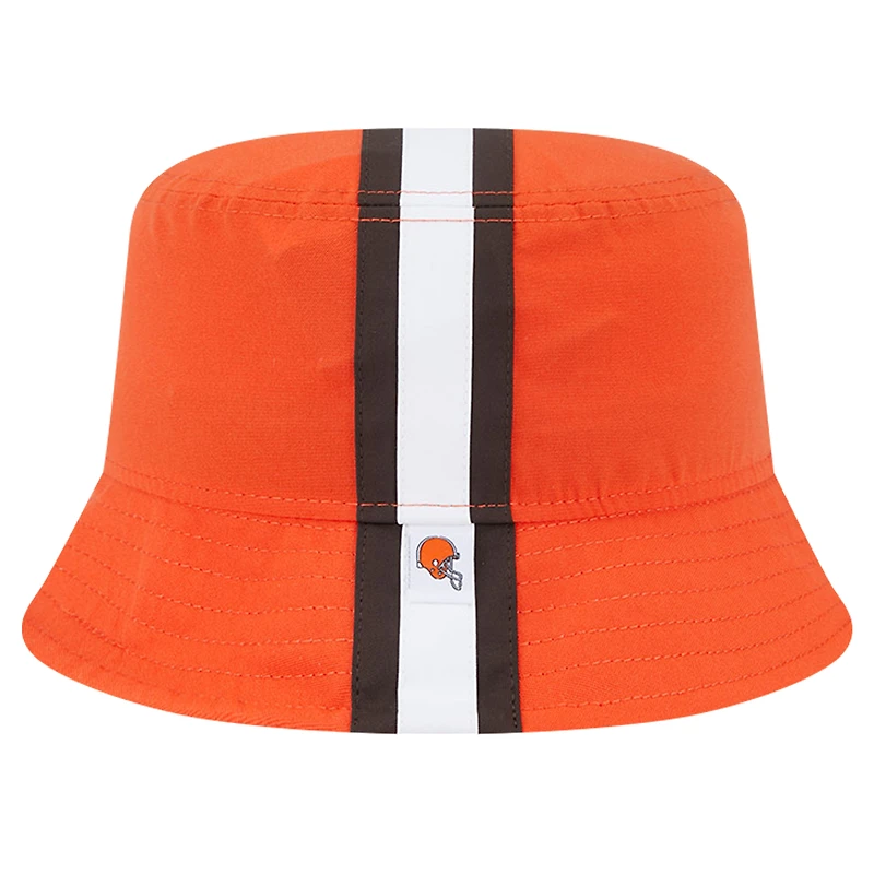 Men's New Era Orange Cleveland Browns Helmet Bucket Hat