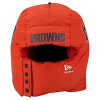 Men's New Era  Orange Cleveland Browns Puffer Balaclava