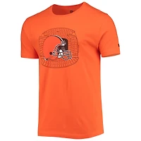 Men's New Era Orange Cleveland Browns Stadium T-Shirt