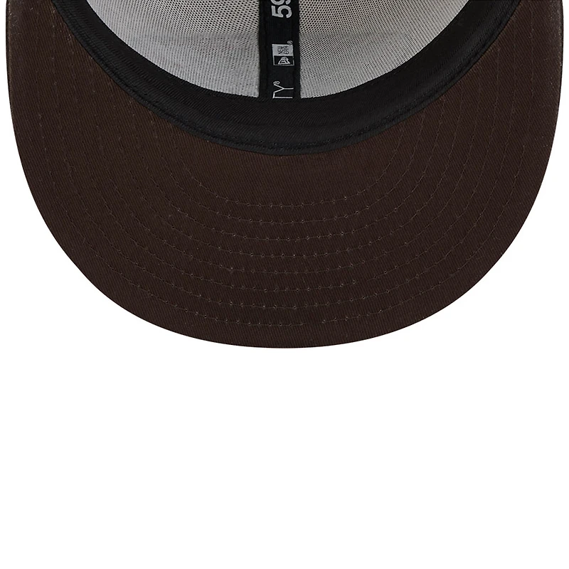 Casquette ajustée 59FIFTY historique Stone/Cleveland Browns 2024 Sideline New Era pour hommes