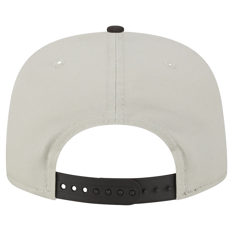 Casquette de golf athlétique à visière snapback Cleveland Browns de New Era pour homme, couleur pierre/marron