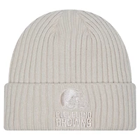 Bonnet tricoté à revers Stone Cleveland Browns Color Pack pour homme de New Era
