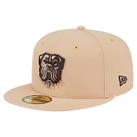 Casquette ajustée 59FIFTY pour homme New Era, couleur tan, Cleveland Browns, Candied Pecan