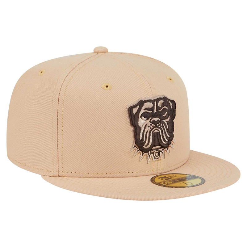 Casquette ajustée 59FIFTY pour homme New Era, couleur tan, Cleveland Browns, Candied Pecan