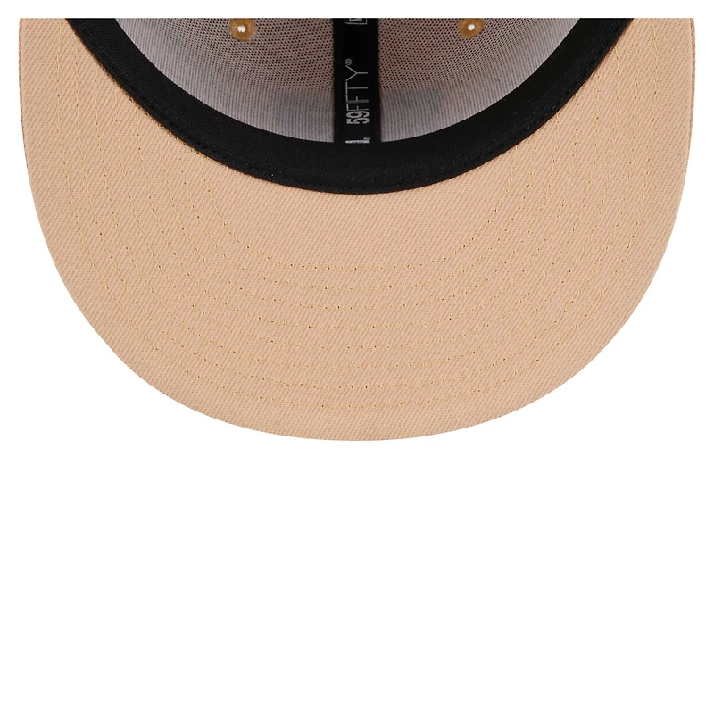 Casquette ajustée 59FIFTY pour homme New Era, couleur tan, Cleveland Browns, Candied Pecan