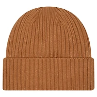 Bonnet tricoté à revers Cleveland Browns Color Pack pour homme New Era Tan