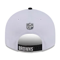 Men's New Era  White/Black Cleveland Browns 2026 NFL Draft Pre-Curved 9FIFTY Snapback Hat