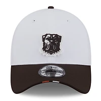 Casquette New Era 39THIRTY Flex blanche/marron pour homme
