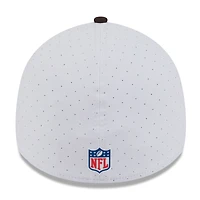 Casquette New Era 39THIRTY Flex blanche/marron pour homme