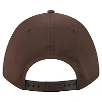 Casquette ajustable New Era blanche/marron à motif dégradé Adventure 9FORTY M-Crown A-Frame pour homme des Cleveland Browns