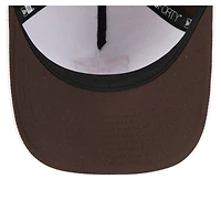 Casquette ajustable New Era blanche/marron à motif dégradé Adventure 9FORTY M-Crown A-Frame pour homme des Cleveland Browns