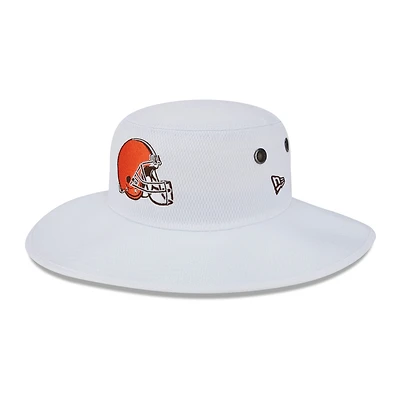 Chapeau bob Panama Cleveland Browns 2023 NFL Training Camp New Era pour homme, blanc