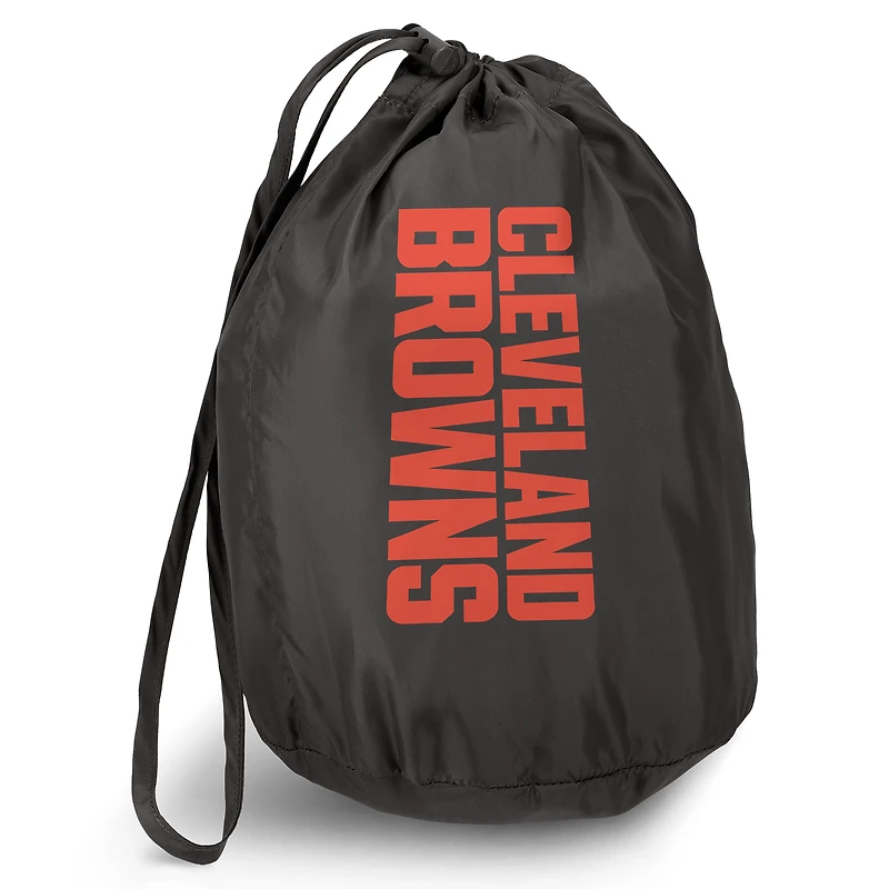 Men's NFL x Darius Rucker Collection by Fanatics Black Cleveland Browns Packable Full-Zip Vest with Travel Bag