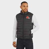 Men's NFL x Darius Rucker Collection by Fanatics Black Cleveland Browns Packable Full-Zip Vest with Travel Bag