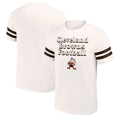 T-shirt vintage crème des Cleveland Browns pour homme, collection NFL x Darius Rucker par Fanatics