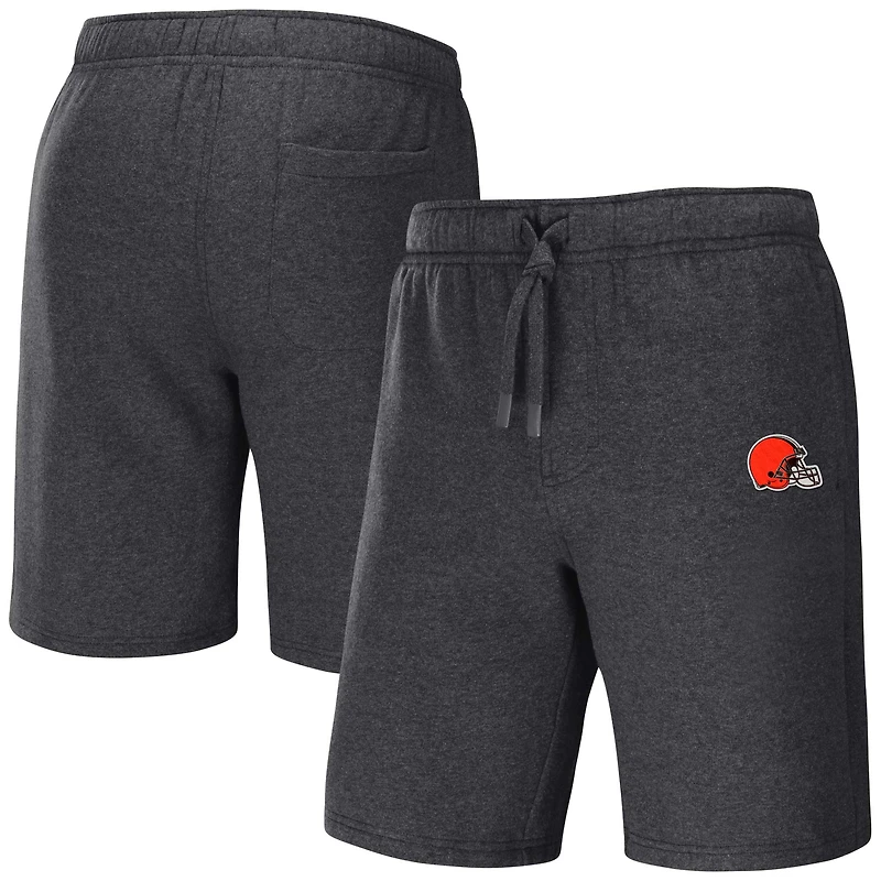 Collection NFL x Darius Rucker pour hommes par Fanatics Short avec logo Cleveland Browns gris anthracite chiné