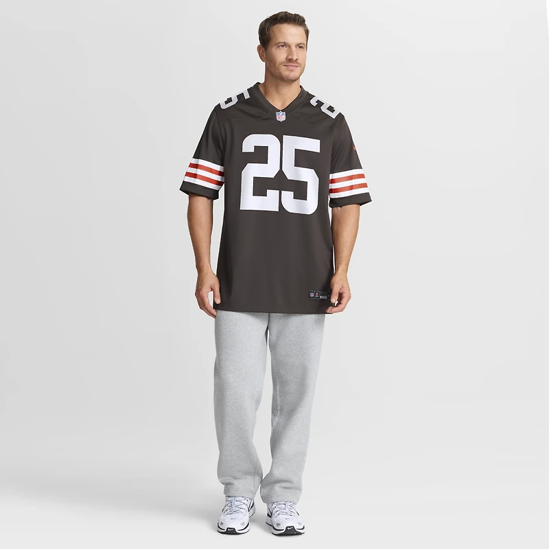 Maillot Nike Andre Szmyt Brown pour homme, équipe des Cleveland Browns