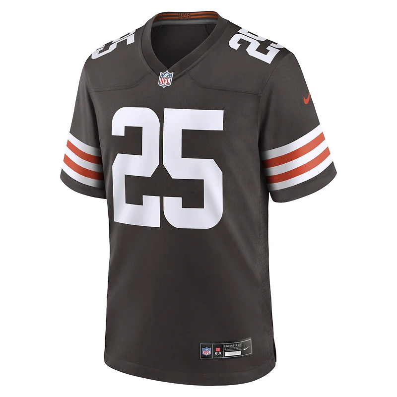Maillot Nike Andre Szmyt Brown pour homme, équipe des Cleveland Browns