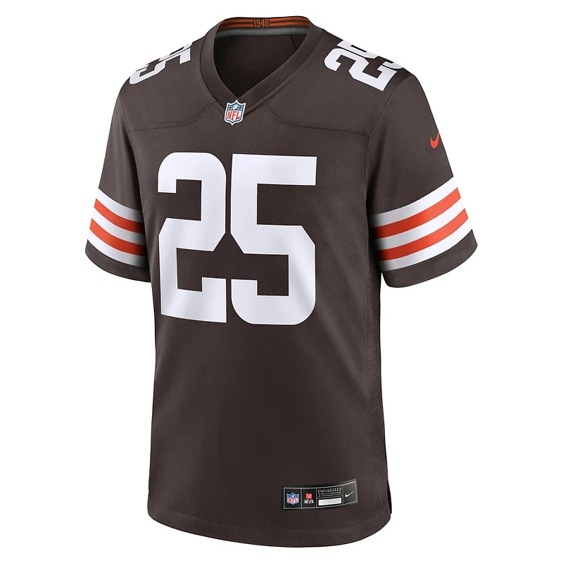 Maillot Nike Andre Szmyt Brown pour homme, équipe des Cleveland Browns