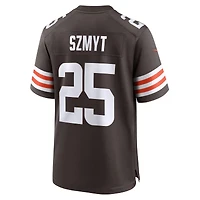 Maillot Nike Andre Szmyt Brown pour homme, équipe des Cleveland Browns
