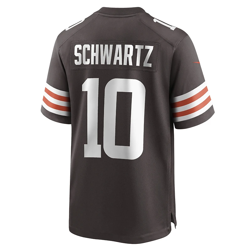 Maillot de match Nike Anthony Schwartz pour hommes, marron, Cleveland Browns