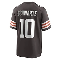 Maillot de match Nike Anthony Schwartz pour hommes, marron, Cleveland Browns