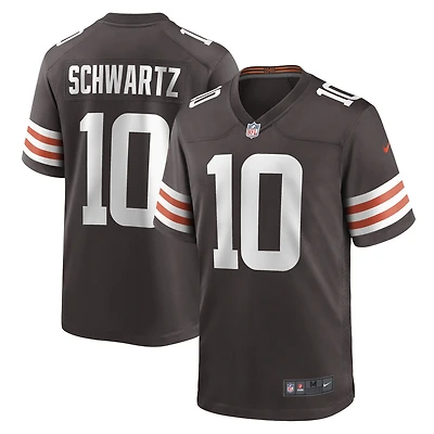 Maillot de match Nike Anthony Schwartz pour hommes, marron, Cleveland Browns