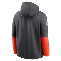 Men's Nike Brown Cleveland Browns 2024 Sideline Club Pullover Hoodie