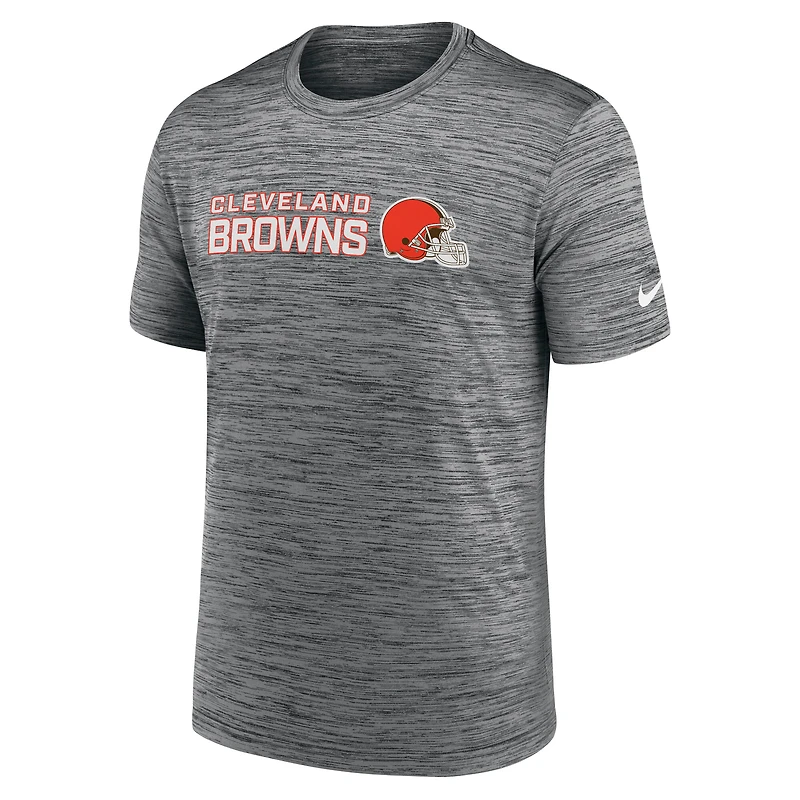 Men's Nike Anthracite Cleveland Browns Reverse Play Velocity Dri-FIT T-Shirt