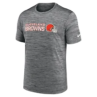 Men's Nike Anthracite Cleveland Browns Reverse Play Velocity Dri-FIT T-Shirt