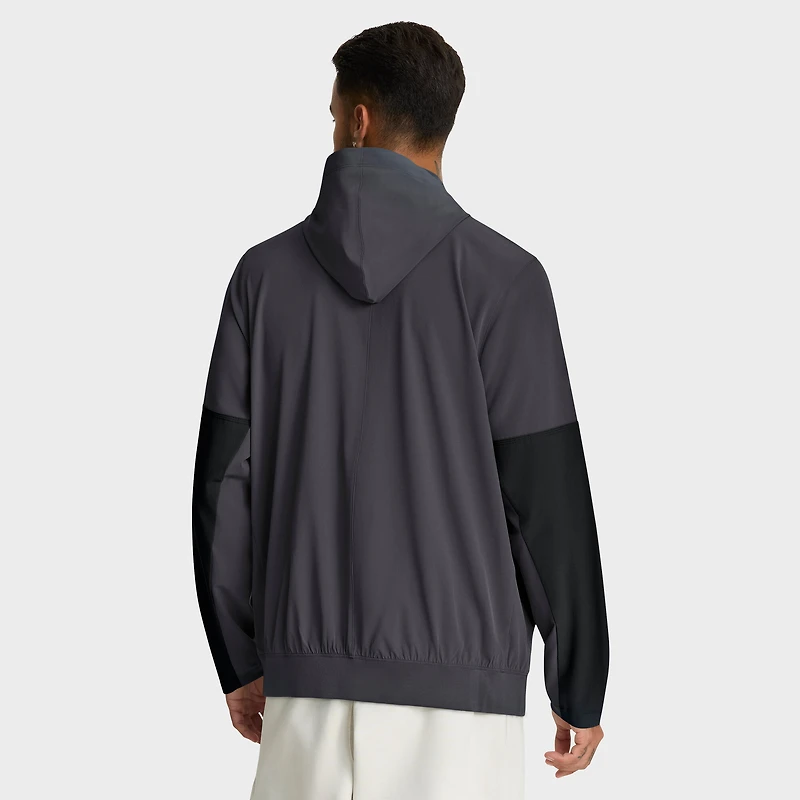 Veste à capuche Nike Anthracite Cleveland Browns Sideline Anorak demi-zip pour homme