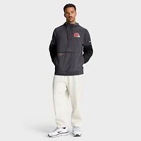 Veste à capuche Nike Anthracite Cleveland Browns Sideline Anorak demi-zip pour homme