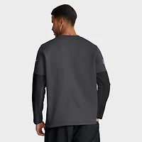 Men's Nike Anthracite Cleveland Browns Sideline Coach Therma-FIT Long Sleeve T-Shirt