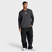Men's Nike Anthracite Cleveland Browns Sideline Coach Therma-FIT Long Sleeve T-Shirt
